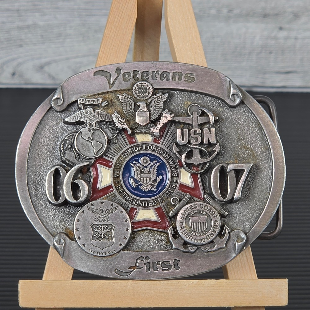 Veterans First 2006-2007 VFW Limited Edition Belt Buckle US Military USA Made